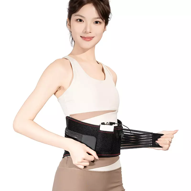 Heated waist massager