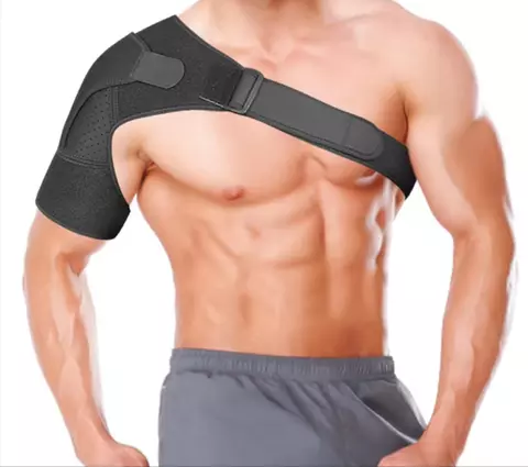 Heated shoulder massager