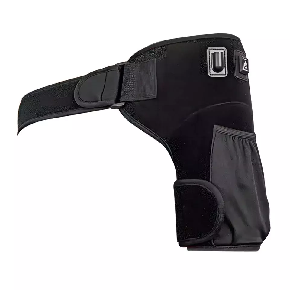 Heated shoulder massager